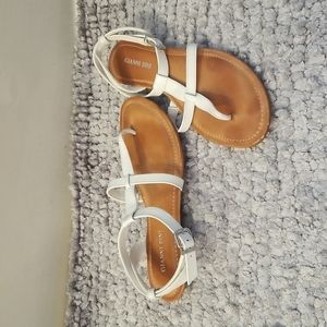White straps Gianni Bini sandals